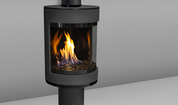 S50 FS Gas Stove IPI Painted Black - Wheatland Fireplace