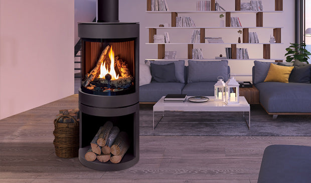 S50 FS Gas Stove IPI Painted Black - Wheatland Fireplace