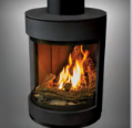 S50 Metallic Black Suspension Kit (Incl. Lid, 1ft Support Segment)* - Wheatland Fireplace
