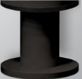 S50 Pole Pedestal - Metallic Black - Wheatland Fireplace