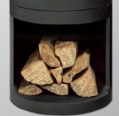 S50 Wood Pedestal - Metallic Black - Wheatland Fireplace
