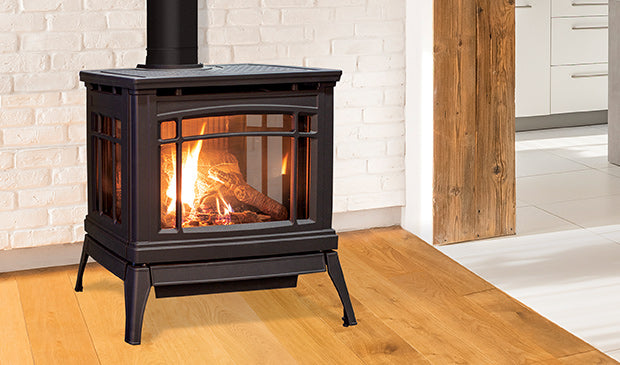 Westley Cast Iron Gas Stove - Black - Wheatland Fireplace