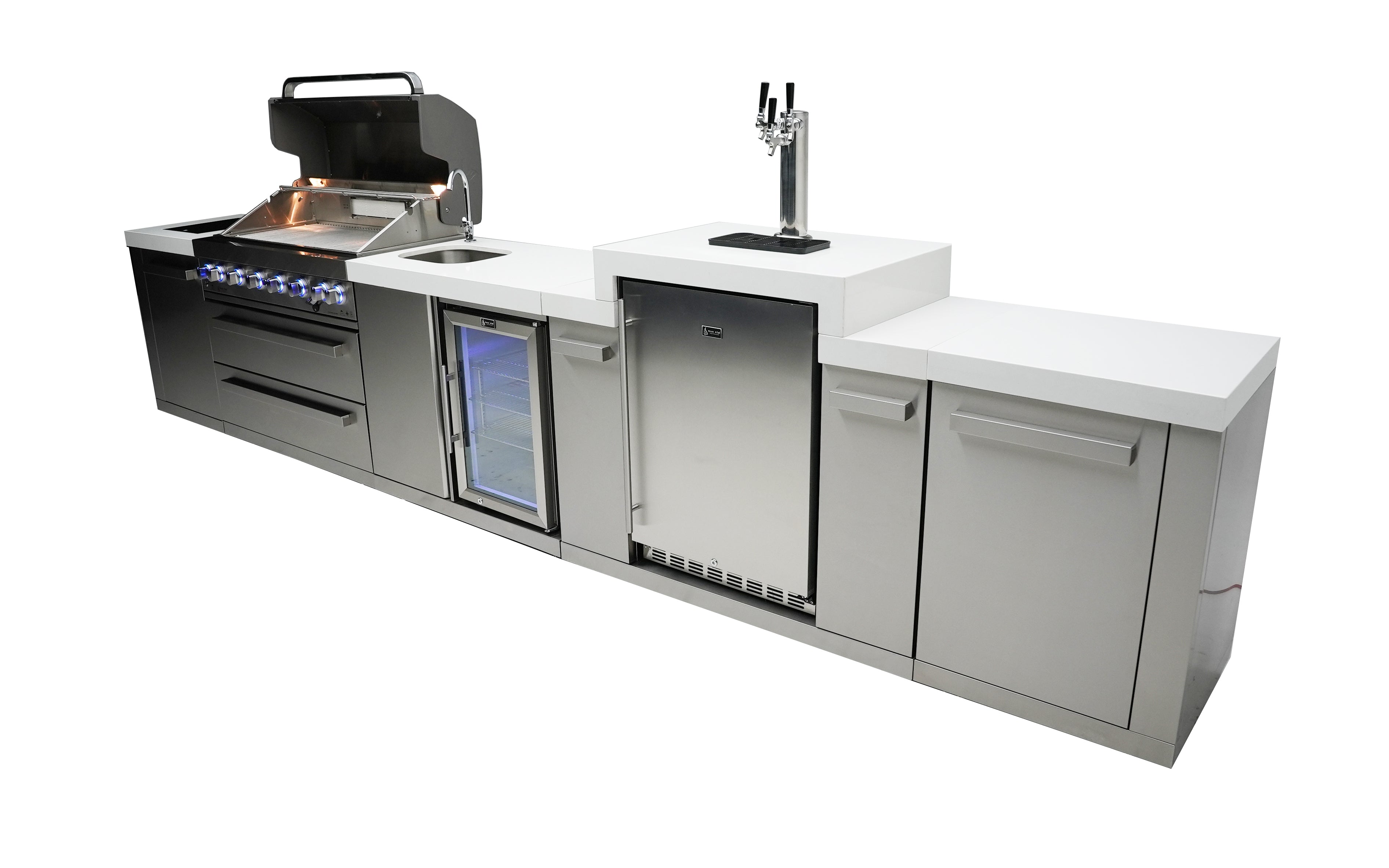 Mont Alpi 805 Island with a Kegerator and a Beverage Center - Wheatland Fireplace