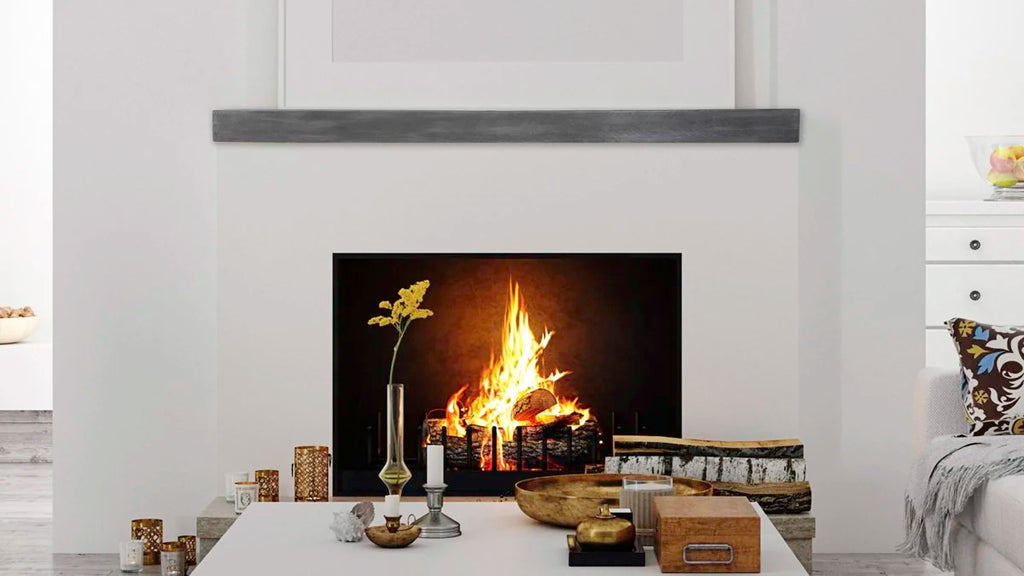 Flat Sawn Beam Non-Combustible Mantel - Wheatland Fireplace