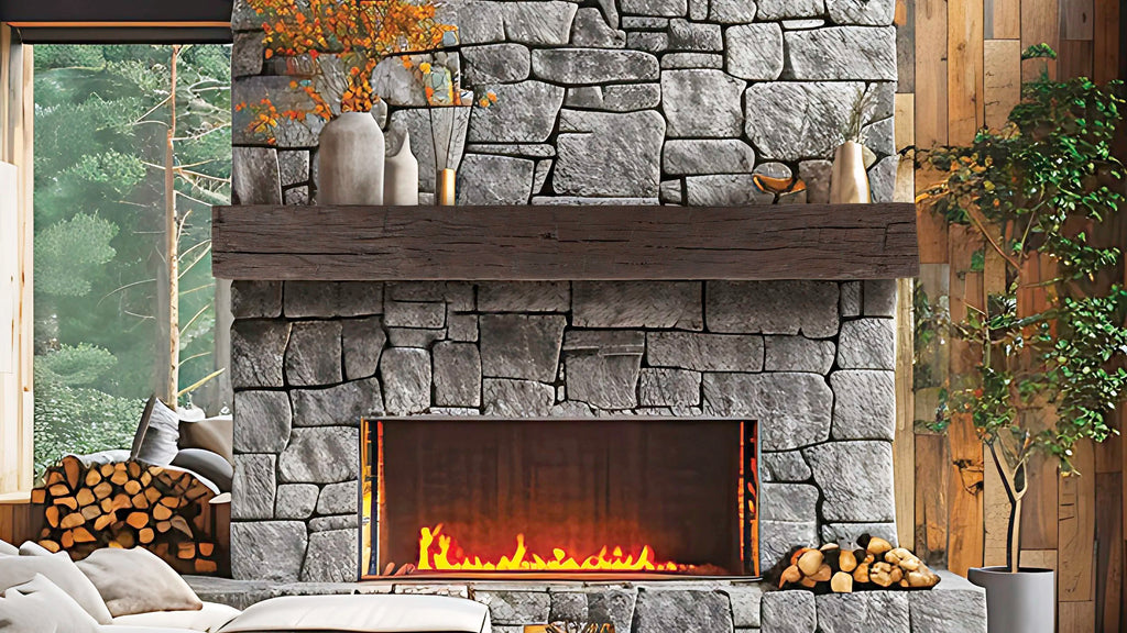 Tobacco Barn Rustic Non-Combustible Mantel - Wheatland Fireplace