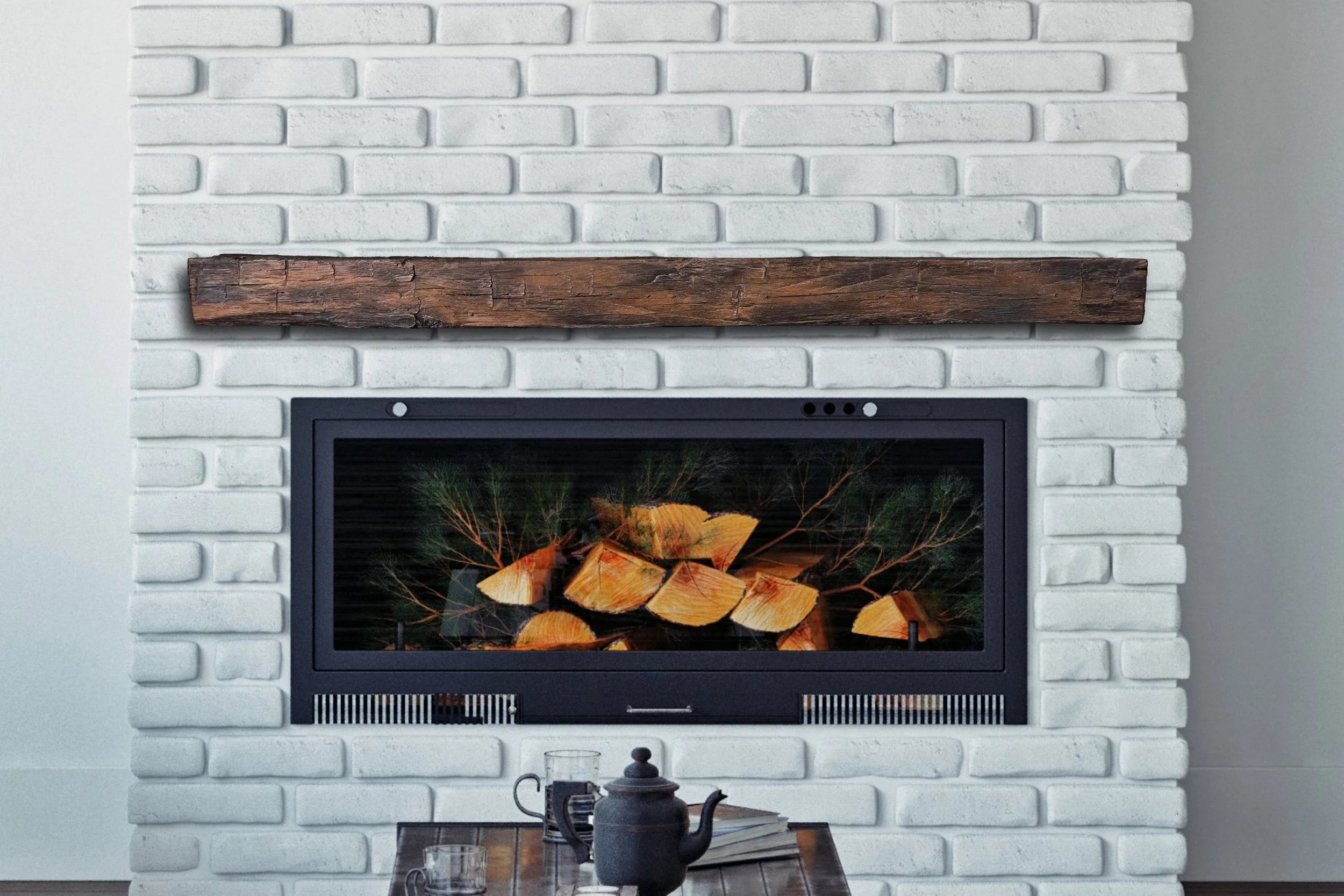 Hayloft Beam Non-Combustible Mantel - Wheatland Fireplace