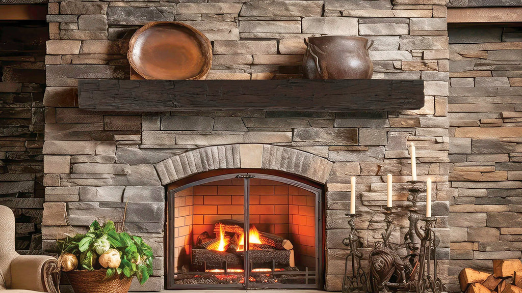 Hayloft Beam Non-Combustible Mantel - Wheatland Fireplace