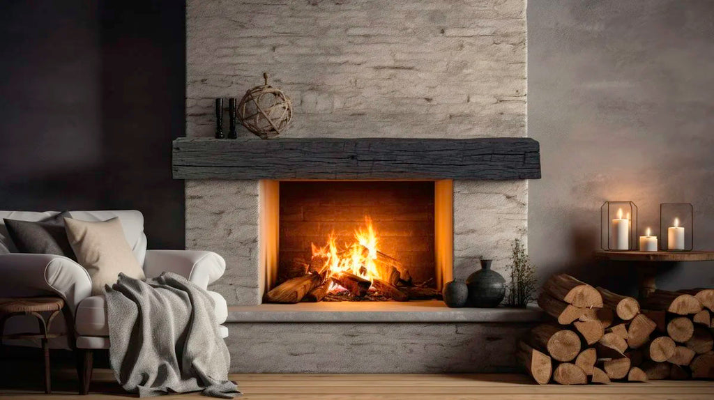 Tobacco Barn Rustic Non-Combustible Mantel - Wheatland Fireplace