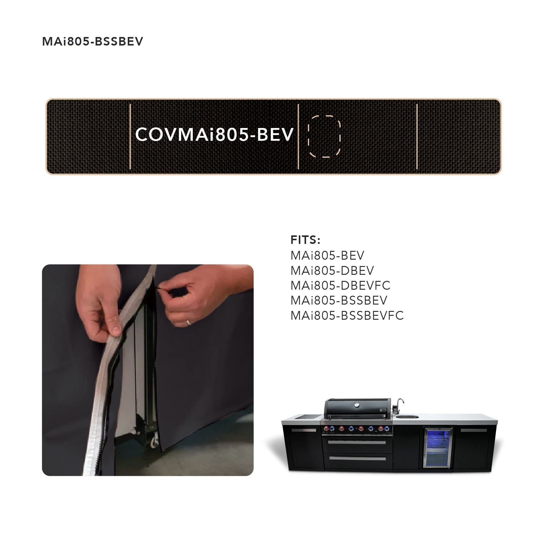 Cover for 805  Island with a Beverage center - Wheatland Fireplace