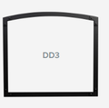 Designer Door - Series 3 - Black c/w Safety Screen - Wheatland Fireplace