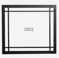 Designer Door ZCV42 - Series 2 - Black c/w Safety Screen - Wheatland Fireplace