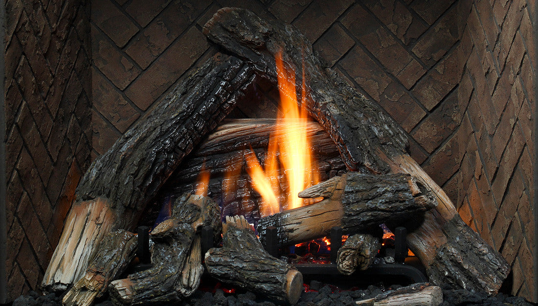 Log Set - Burnt Oak - Wheatland Fireplace