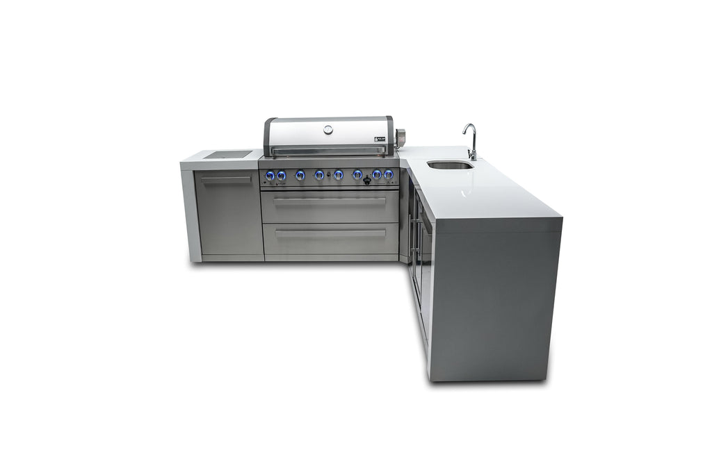 Mont Alpi 805 Deluxe Island with a 90 Degree Corner and Beverage Center - Wheatland Fireplace