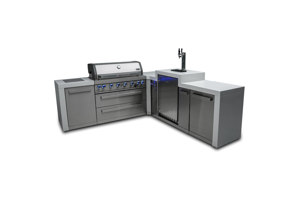 Mont Alpi 805 Deluxe Island with a 90 Degree Corner and Kegerator - Wheatland Fireplace