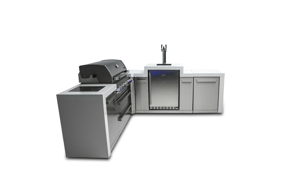 Mont Alpi 805 Deluxe Island with a 90 Degree Corner and Kegerator - Wheatland Fireplace