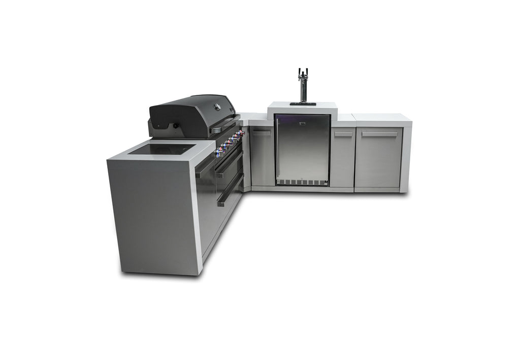 Mont Alpi 805 Deluxe Island with a 90 Degree Corner and Kegerator - Wheatland Fireplace