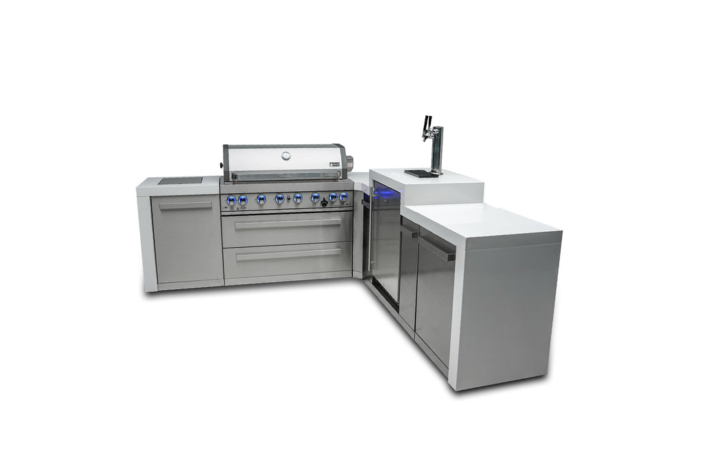 Mont Alpi 805 Deluxe Island with a 90 Degree Corner and Kegerator - Wheatland Fireplace