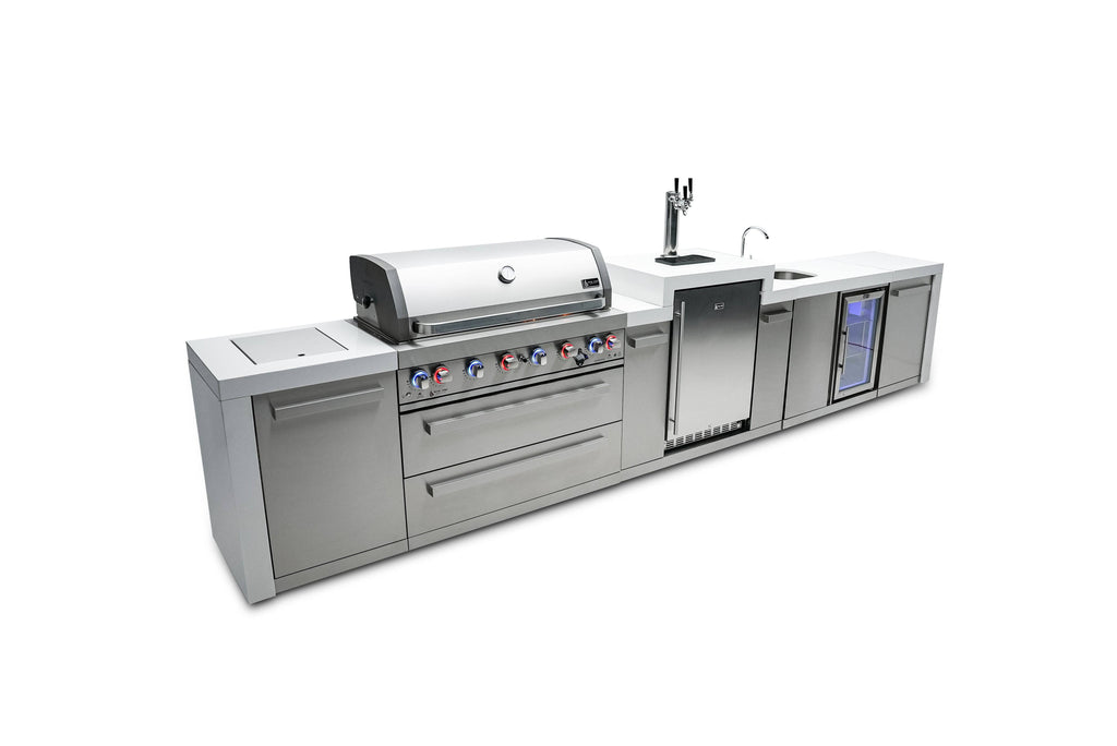 Mont Alpi 805 Deluxe Island with a Kegerator and a Beverage Center - Wheatland Fireplace