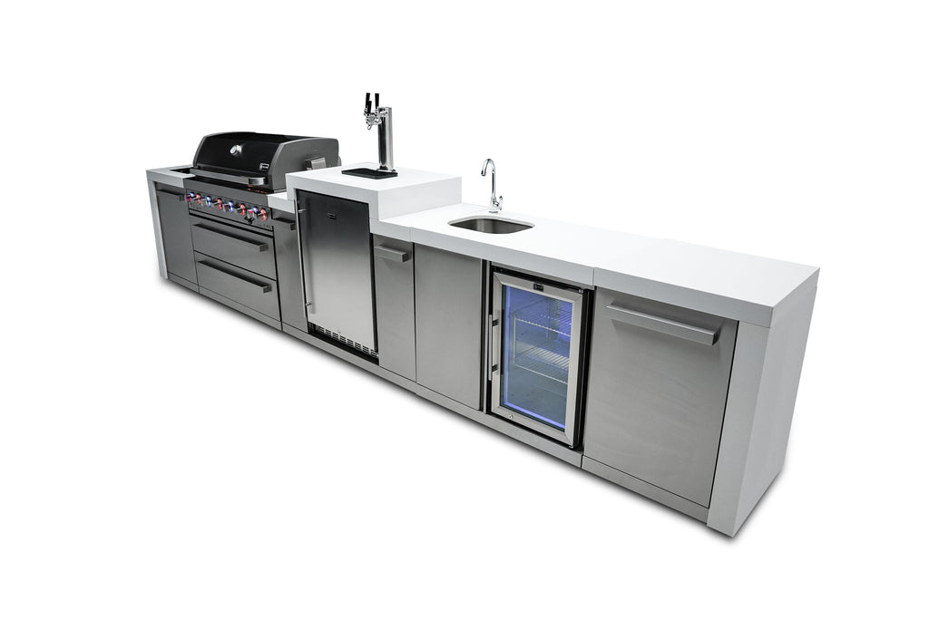 Mont Alpi 805 Deluxe Island with a Kegerator and a Beverage Center - Wheatland Fireplace