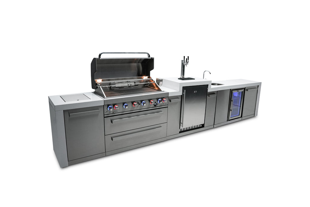 Mont Alpi 805 Deluxe Island with a Kegerator and a Beverage Center - Wheatland Fireplace