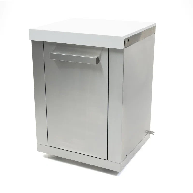 Mont Alpi Extension Cabinet Stainless Steel - Wheatland Fireplace