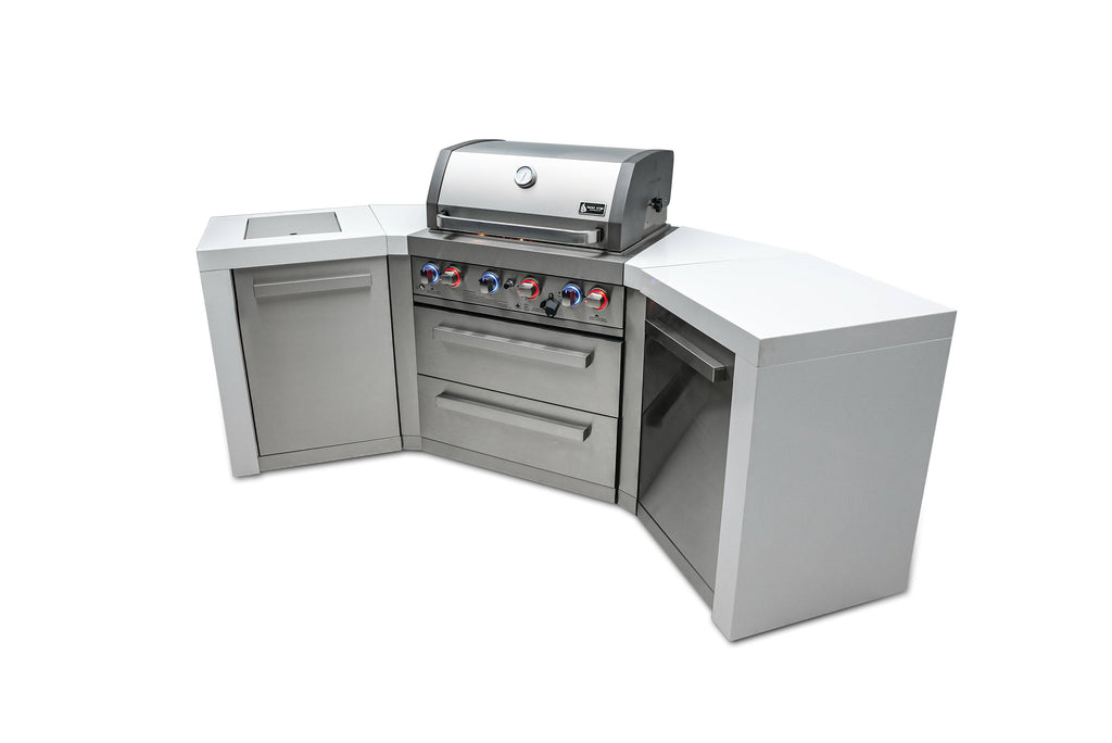 Mont Alpi 400 Deluxe Island with 45 Degree Corners - Wheatland Fireplace