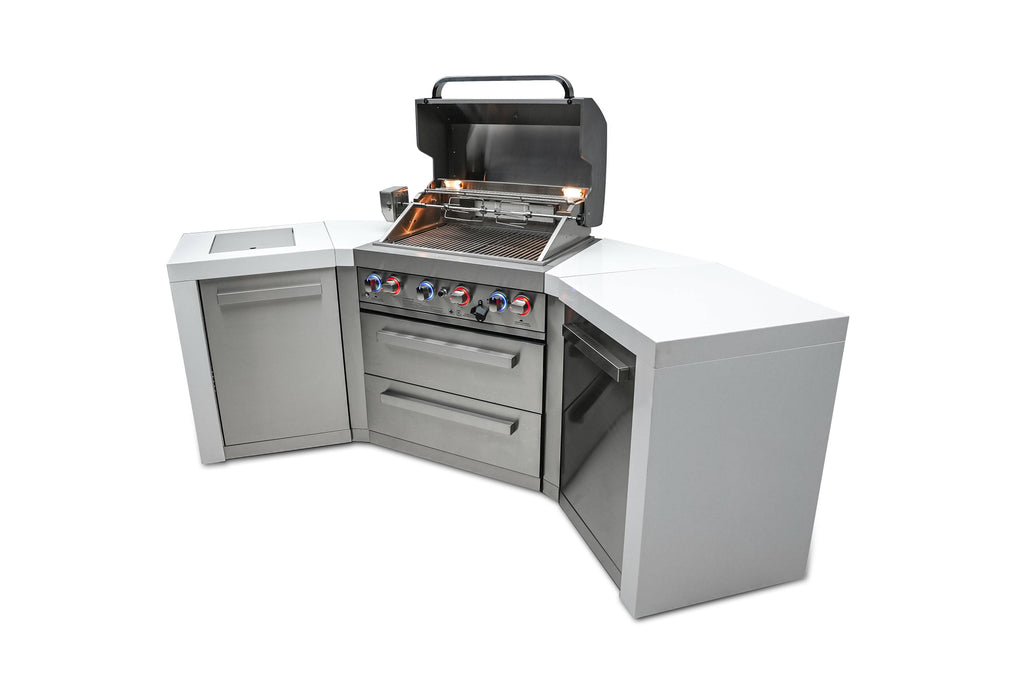 Mont Alpi 400 Deluxe Island with 45 Degree Corners - Wheatland Fireplace