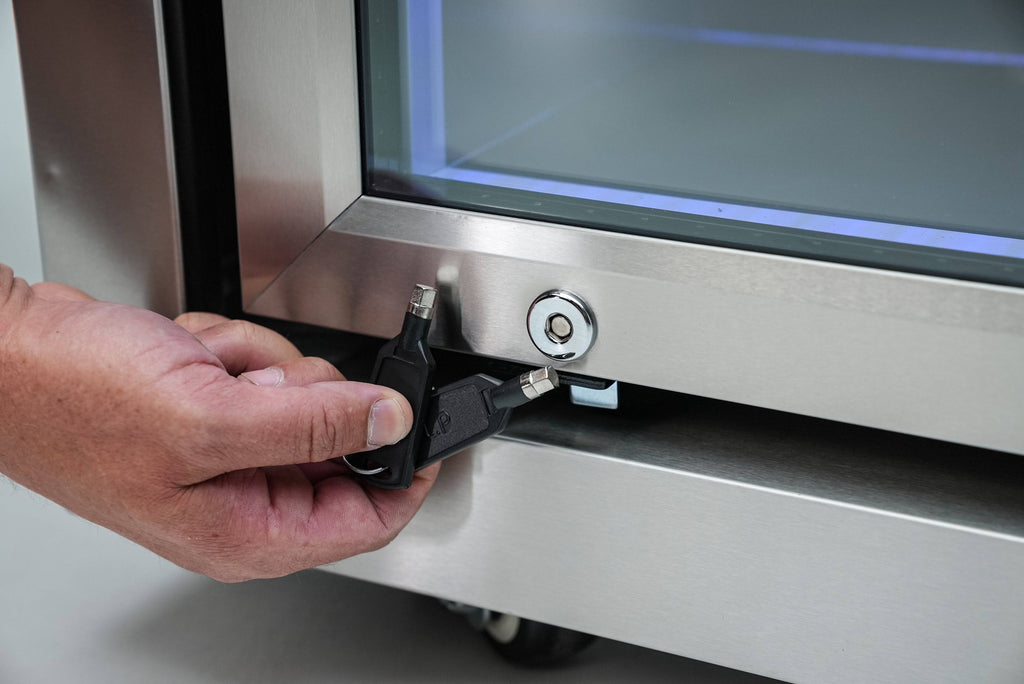 Mont Alpi 400 Deluxe Island with a 90 Degree Corner, Kegerator, Beverage Center and Fridge Cabinet - Wheatland Fireplace