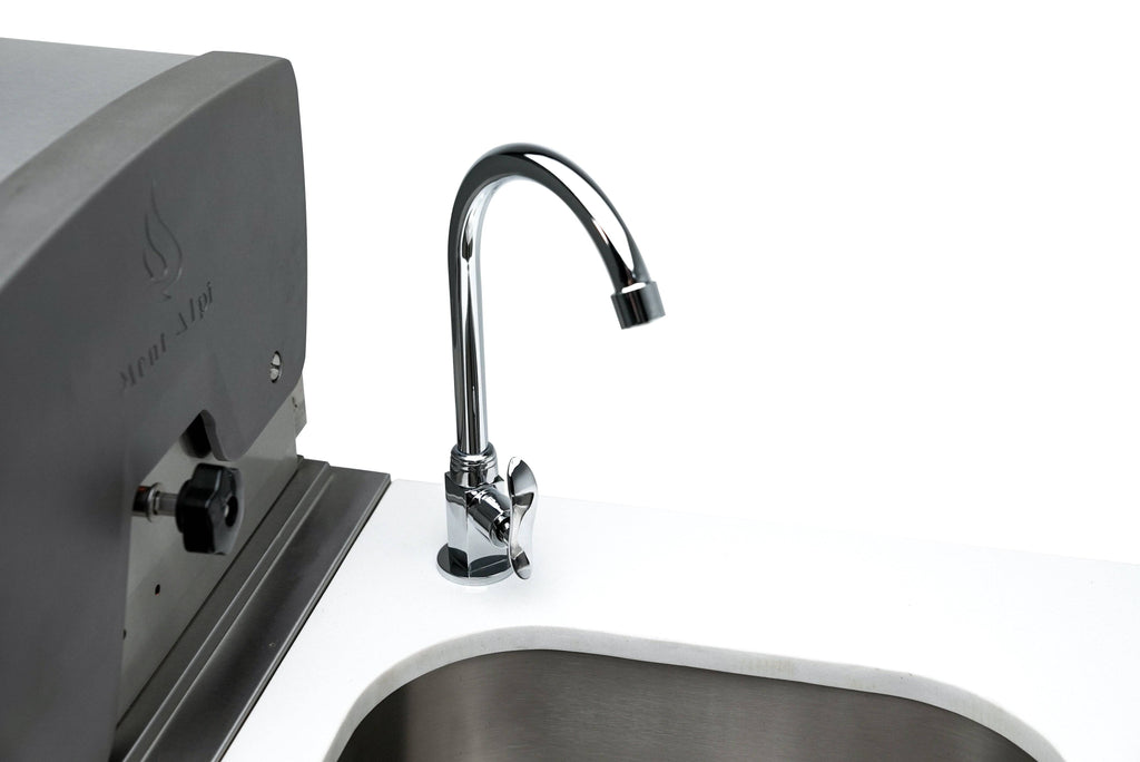 Mont Alpi 400 Deluxe Island with a 90 Degree Corner and Beverage Center - Wheatland Fireplace