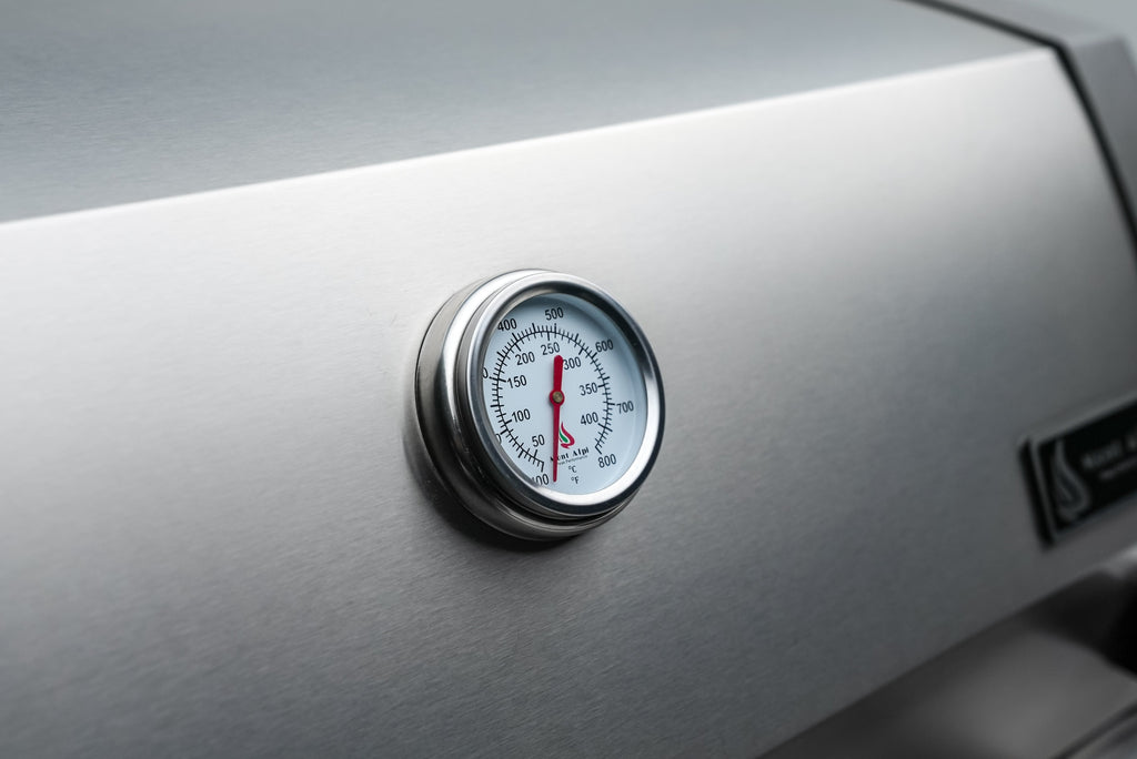 Mont Alpi 400 Deluxe Island with a 90 Degree Corner and a Fridge Cabinet - Wheatland Fireplace