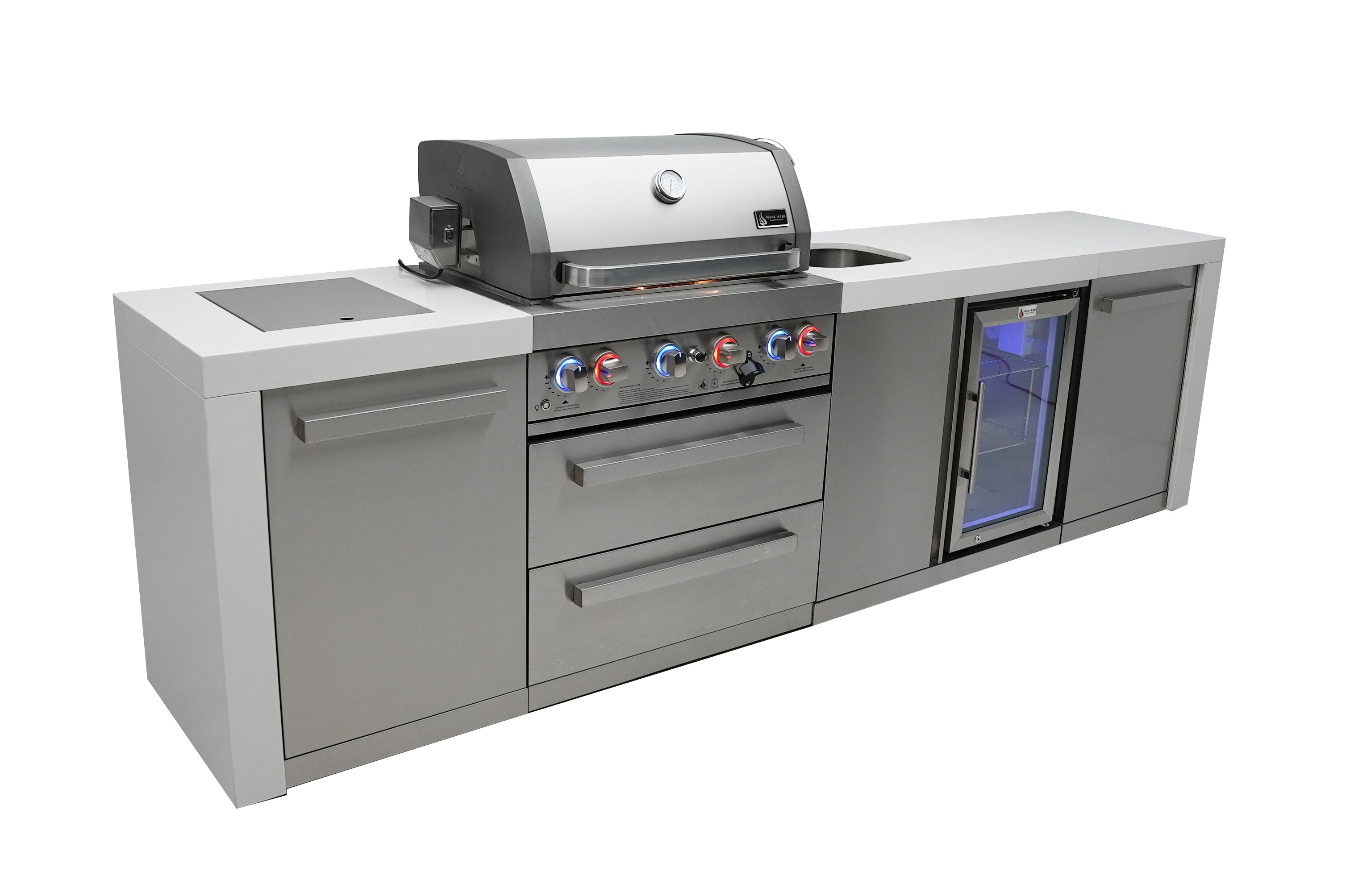 Mont Alpi 400 Deluxe Island with a Beverage center - Wheatland Fireplace