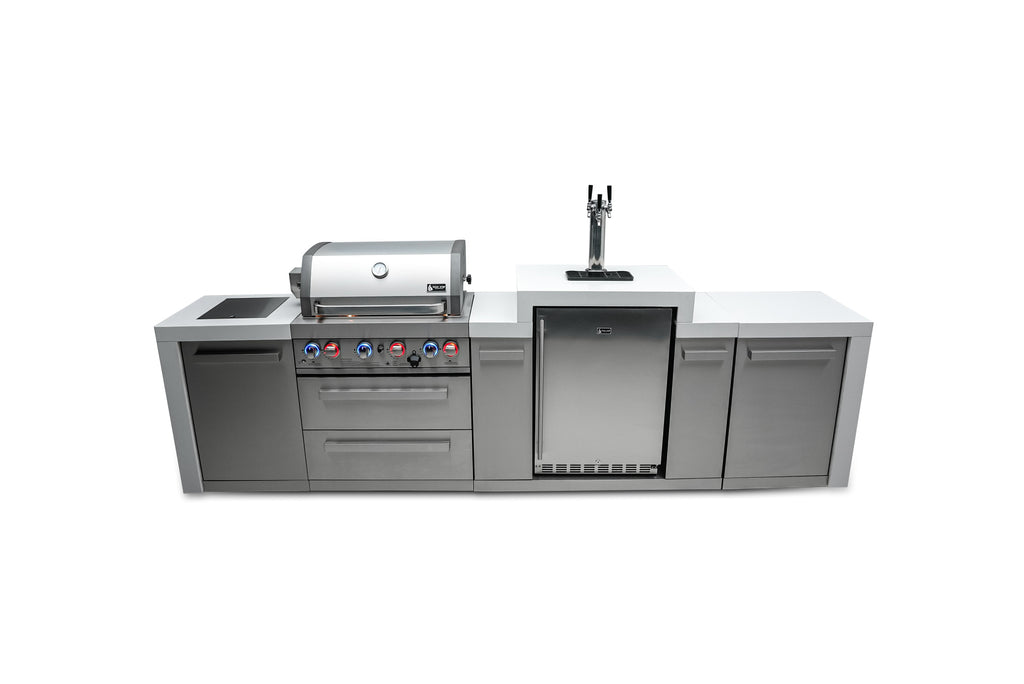 Mont Alpi 400 Deluxe Island with a Kegerator - Wheatland Fireplace