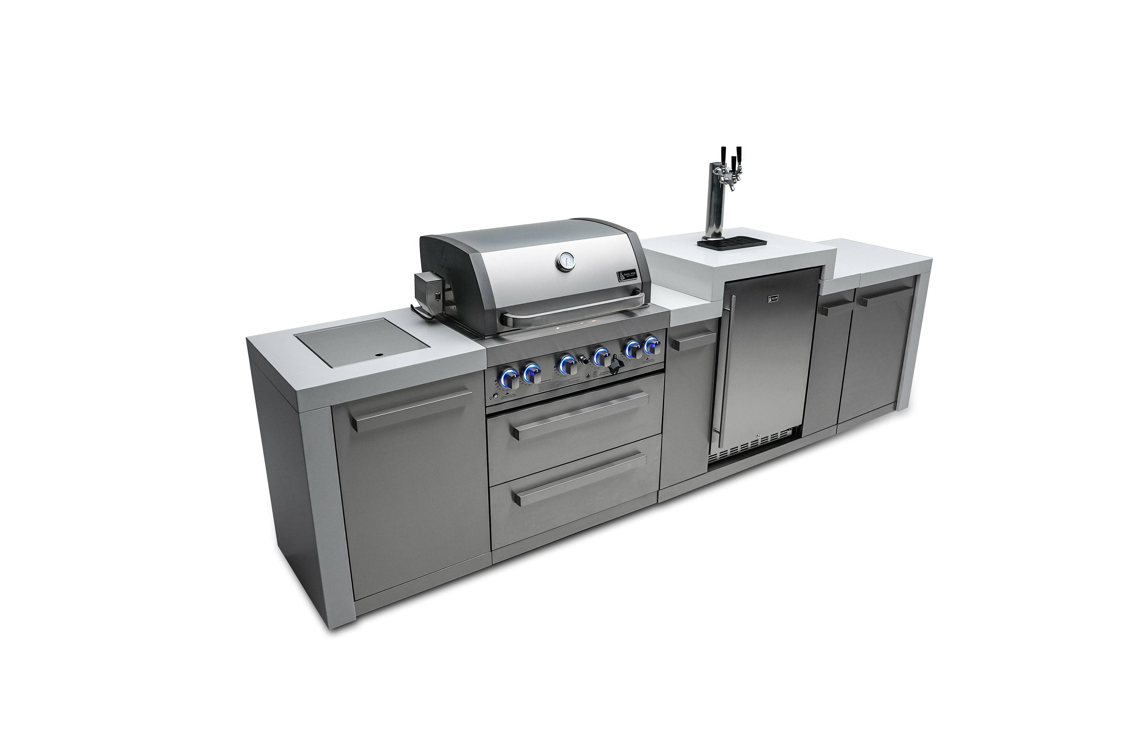 Mont Alpi 400 Deluxe Island with a Kegerator - Wheatland Fireplace