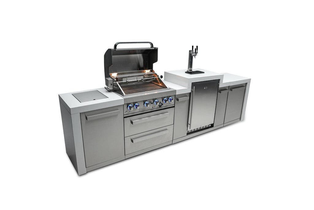 Mont Alpi 400 Deluxe Island with a Kegerator - Wheatland Fireplace