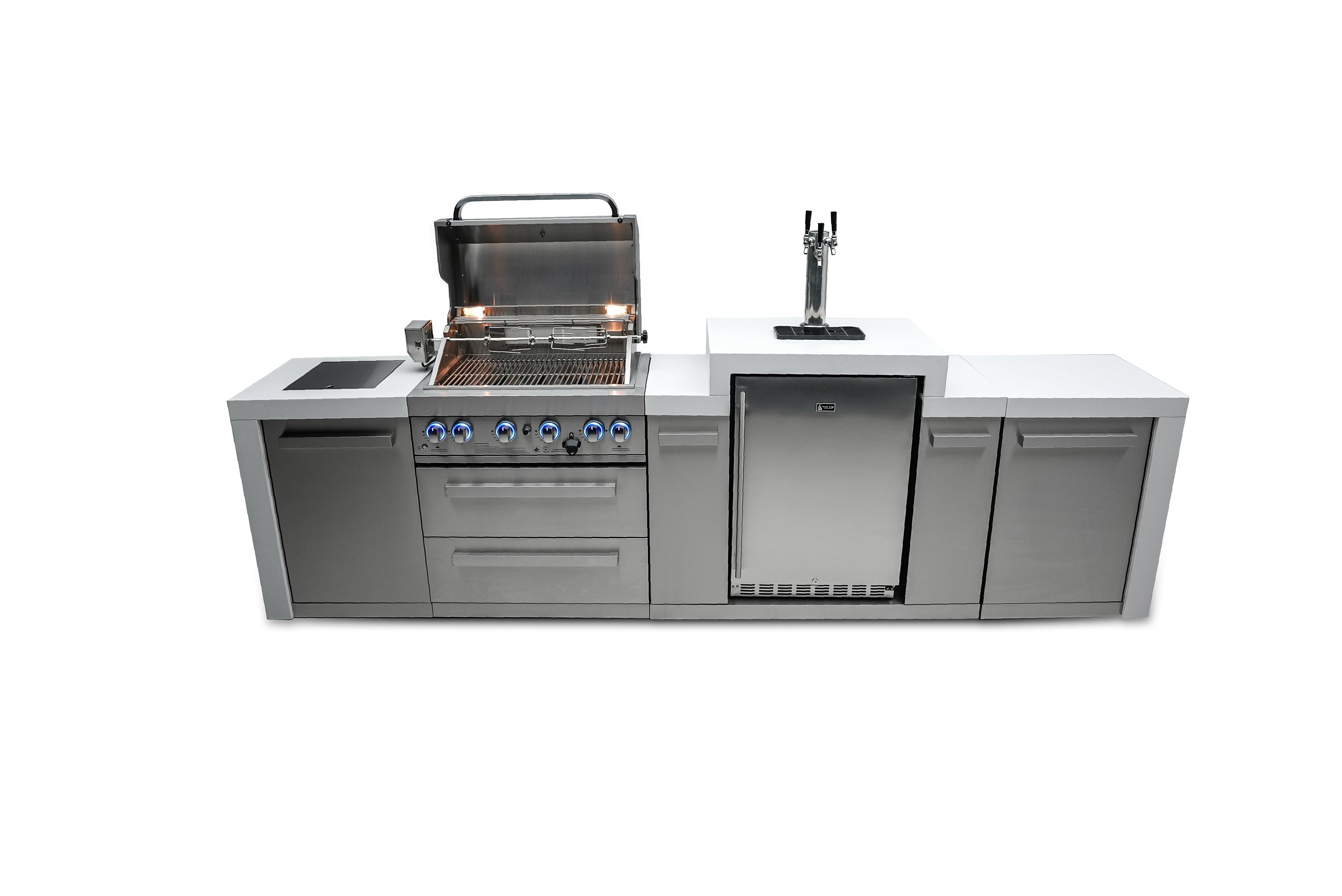 Mont Alpi 400 Deluxe Island with a Kegerator - Wheatland Fireplace