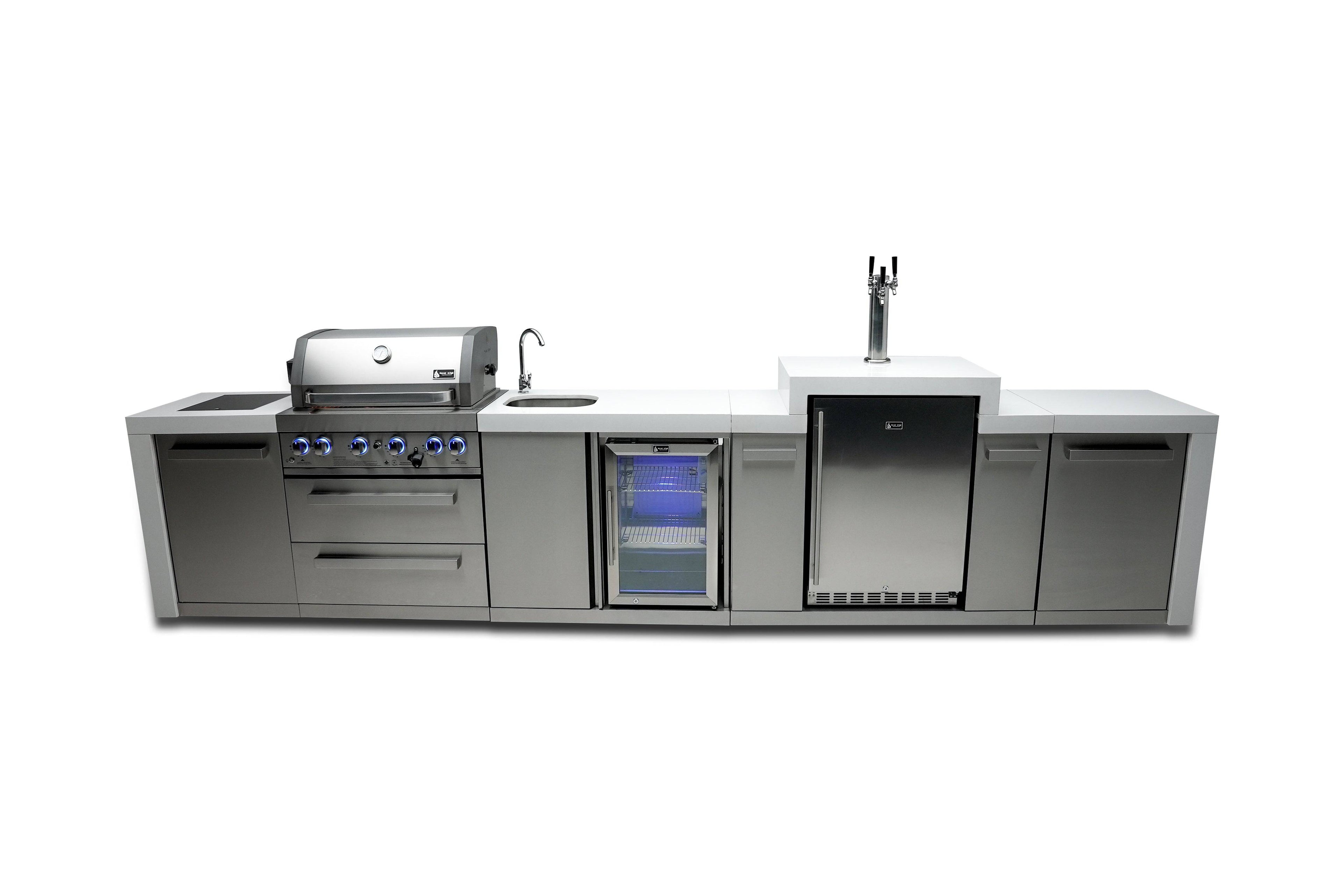 Mont Alpi 400 Deluxe Island with a Kegerator and a Beverage Center - Wheatland Fireplace