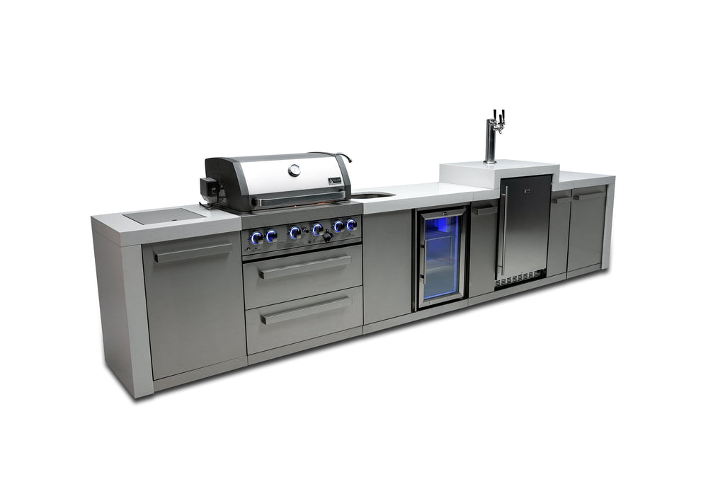 Mont Alpi 400 Deluxe Island with a Kegerator and a Beverage Center - Wheatland Fireplace