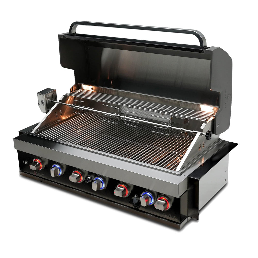 Mont Alpi 44" Black Stainless Steel Built in Grill - Wheatland Fireplace