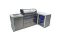 Mont Alpi 805 Deluxe Island with a 90 Degree Corner and a Fridge Cabinet - Wheatland Fireplace