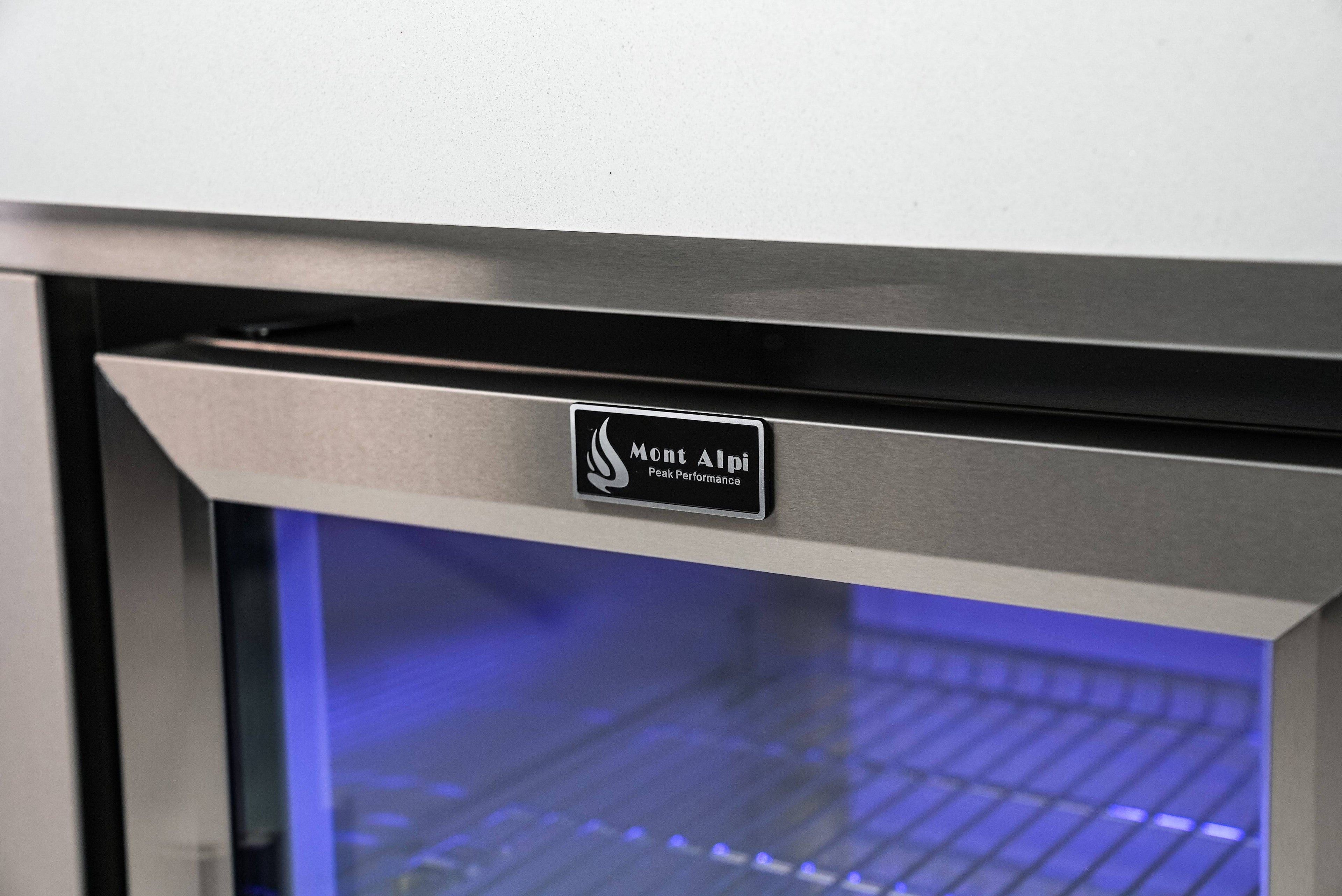Mont Alpi 805 Island with a 90 Degree Corner, Kegerator and Beverage Center - Wheatland Fireplace