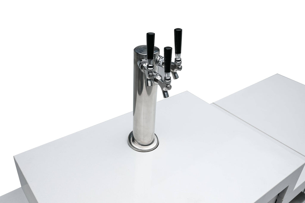 Mont Alpi 805 Island with a 90 Degree Corner, Kegerator and Beverage Center - Wheatland Fireplace