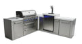 Mont Alpi 805 Island with a 90 Degree Corner and Kegerator - Wheatland Fireplace