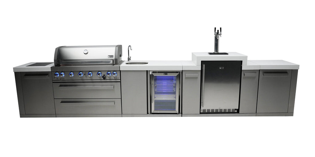 Mont Alpi 805 Island with a Kegerator and a Beverage Center - Wheatland Fireplace