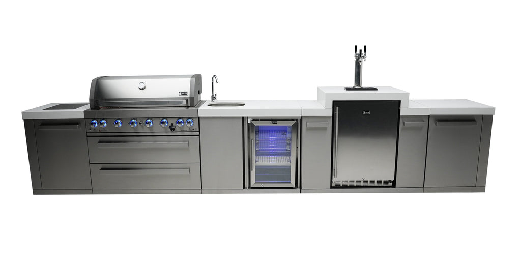 Mont Alpi 805 Island with a Kegerator and a Beverage Center - Wheatland Fireplace