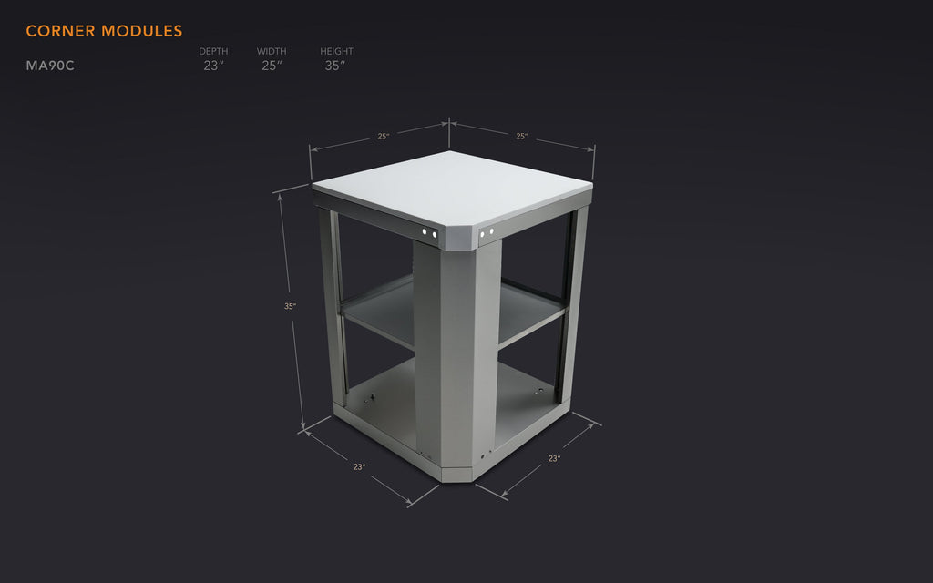 Mont Alpi 90 Degree Corner Cart - Wheatland Fireplace