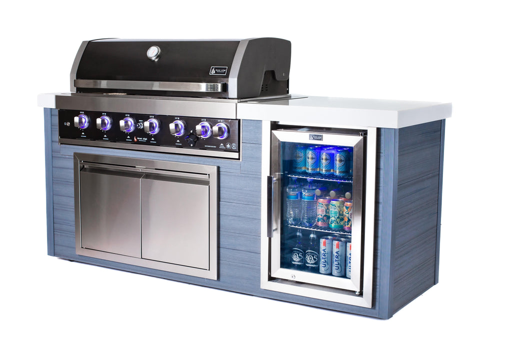 Mont Alpi Artwood Series 6-Burner Black Stainless Steel - Wheatland Fireplace