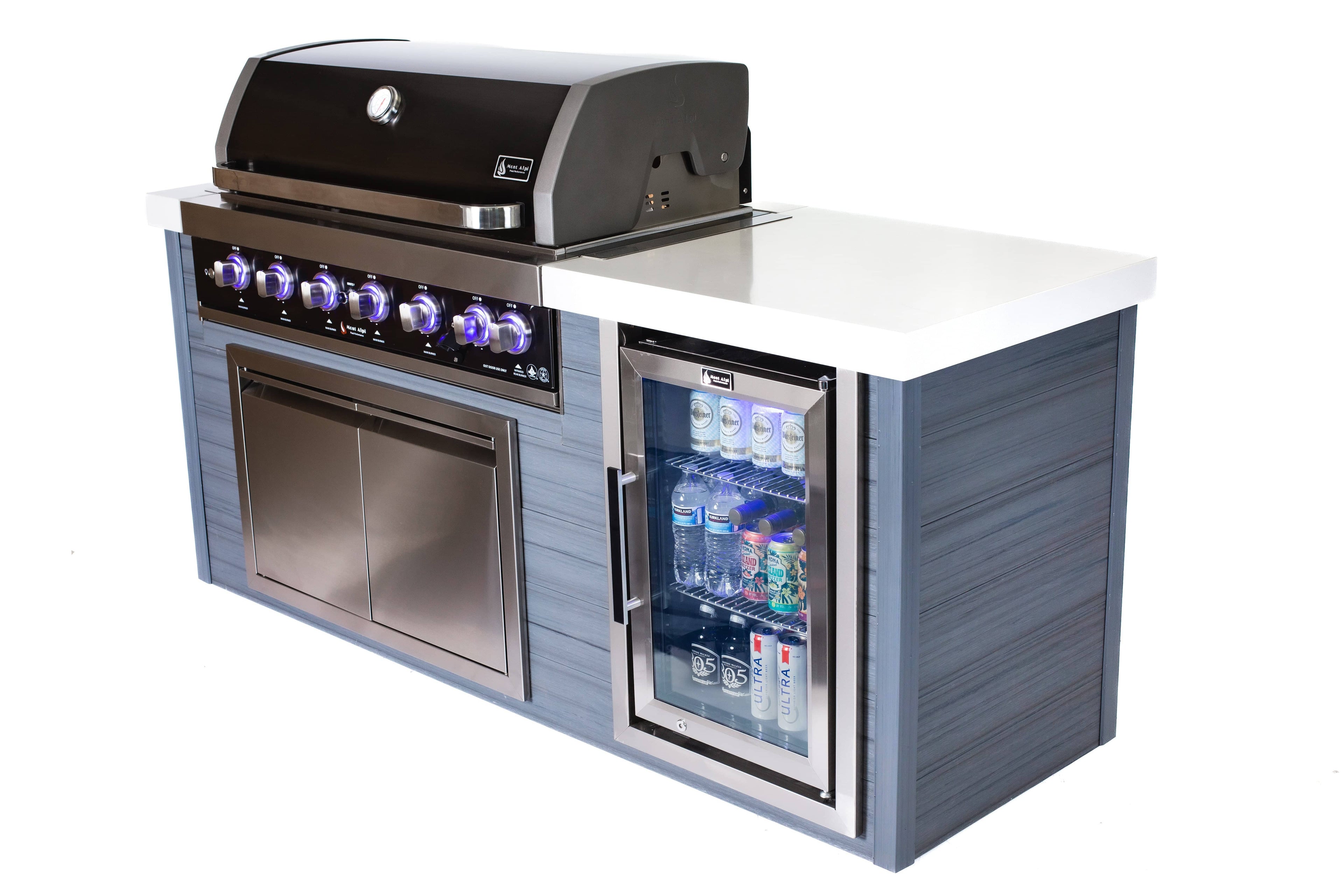 Mont Alpi Artwood Series 6-Burner Black Stainless Steel - Wheatland Fireplace