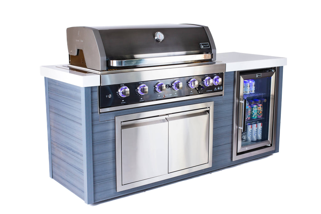 Mont Alpi Artwood Series 6-Burner Black Stainless Steel - Wheatland Fireplace