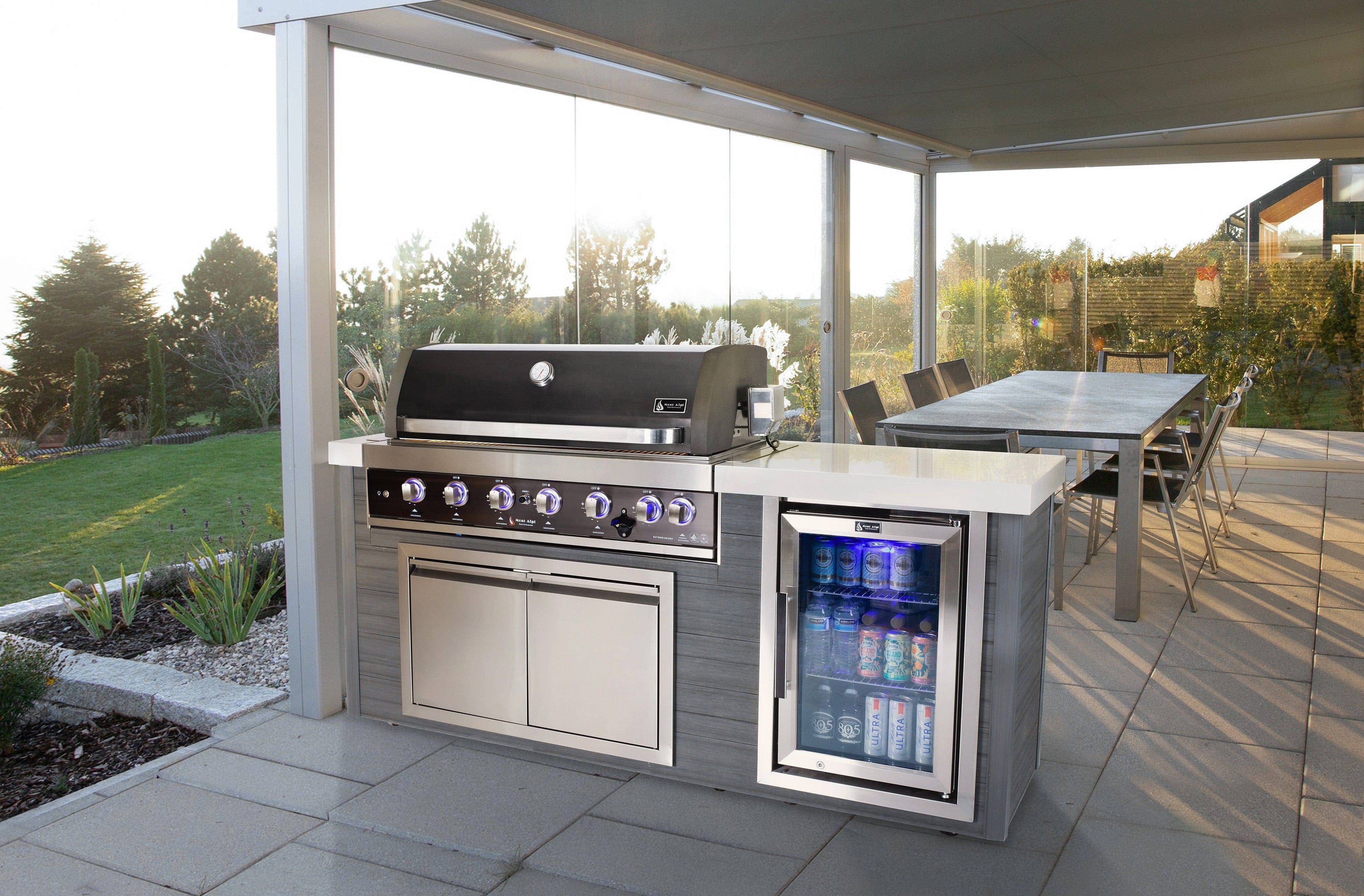 Mont Alpi Artwood Series 6-Burner Black Stainless Steel - Wheatland Fireplace