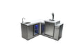 Mont Alpi Beverage Center with 90 Degree Corner and Kegerator - Wheatland Fireplace
